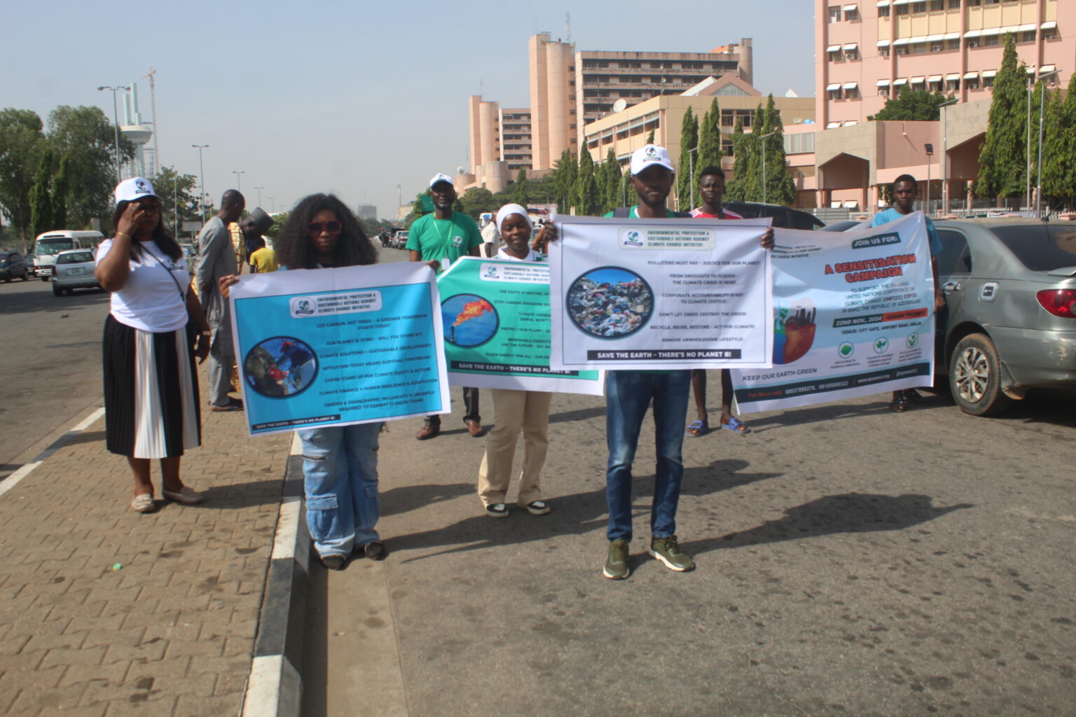 Climate Change Sensitisation and Advocacy in FCT Abuja, November 2024.