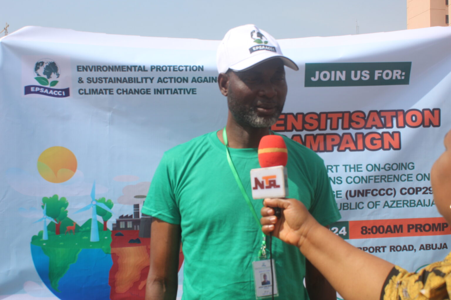 Climate Change Sensitisation and Advocacy in FCT Abuja, November 2024.