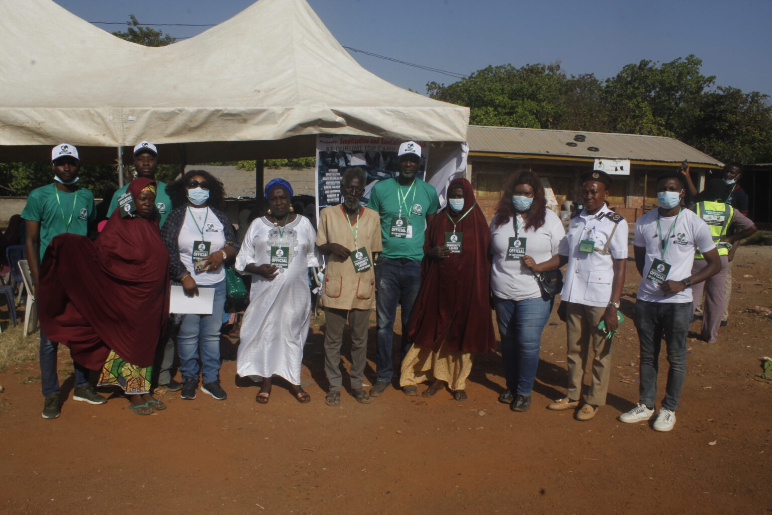 Durumi IDP Camp Environmental Sanitation and Sensitisation Program in Abuja, November 2024.