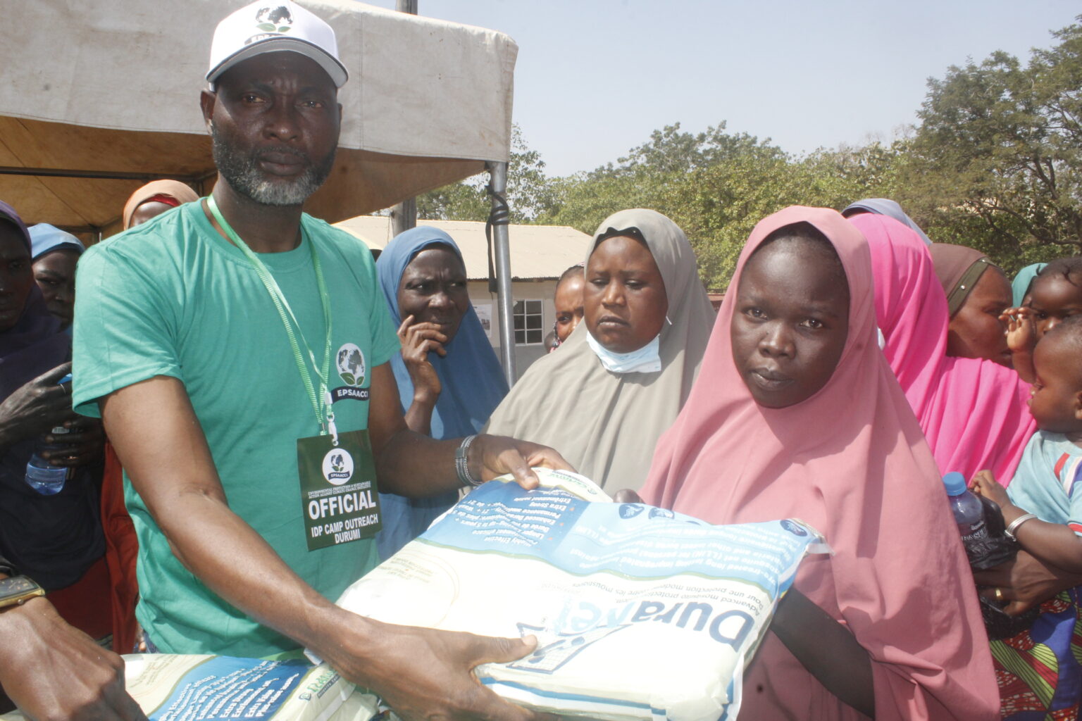 Durumi IDP Camp Environmental Sanitation and Sensitisation Program in Abuja, November 2024.