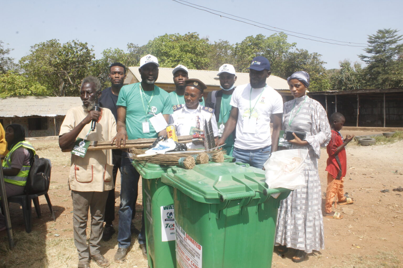 Durumi IDP Camp Environmental Sanitation and Sensitisation Program in Abuja, November 2024.